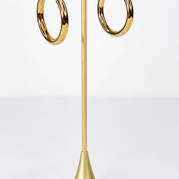 Carter Gold Hoops - Picture 2 of 4